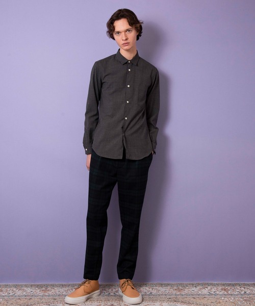 FACTOTUM（ファクトタム）の「【FACTOTUM】C/Fカシミヤブレンド1タックパンツ（スラックス・メンズ・チェック/その他/ブラック・44/48/46）」の11枚目の写真