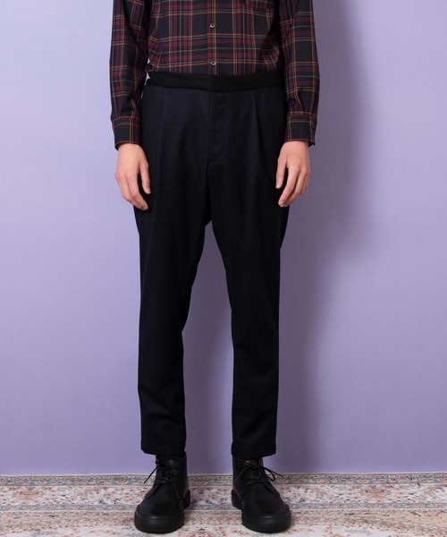 FACTOTUM（ファクトタム）の「【FACTOTUM】C/Fカシミヤブレンド1タックパンツ（スラックス・メンズ・チェック/その他/ブラック・44/48/46）」の5枚目の写真