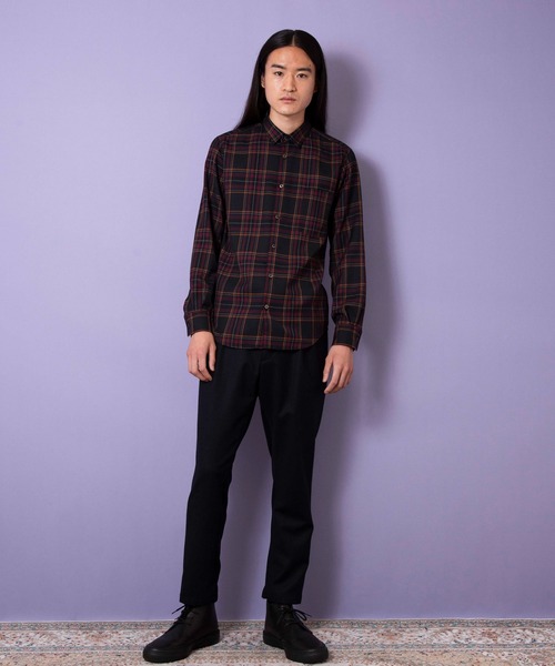 FACTOTUM（ファクトタム）の「【FACTOTUM】C/Fカシミヤブレンド1タックパンツ（スラックス・メンズ・チェック/その他/ブラック・44/48/46）」の7枚目の写真