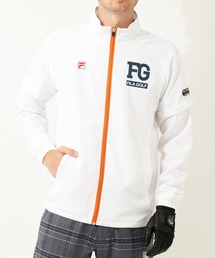 【FILA GOLF/フィラゴルフ】ブランドロゴ 袖着脱式 裏メッシュ ブルゾン/撥水加工