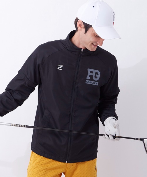 FILA（フィラ）の「【FILA GOLF/フィラゴルフ】ブランドロゴ 袖着脱式 裏メッシュ ブルゾン/撥水加工（ブルゾン・メンズ・ホワイト/ブラック/ネイビー/ブルー・LL/3L/M/L）」の5枚目の写真