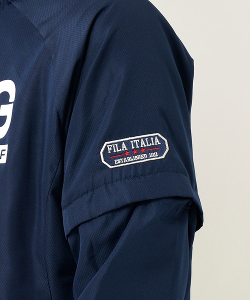 FILA（フィラ）の「【FILA GOLF/フィラゴルフ】ブランドロゴ 袖着脱式 裏メッシュ ブルゾン/撥水加工（ブルゾン・メンズ・ホワイト/ブラック/ネイビー/ブルー・LL/3L/M/L）」の14枚目の写真
