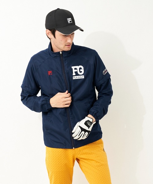 FILA（フィラ）の「【FILA GOLF/フィラゴルフ】ブランドロゴ 袖着脱式 裏メッシュ ブルゾン/撥水加工（ブルゾン・メンズ・ホワイト/ブラック/ネイビー/ブルー・LL/3L/M/L）」の15枚目の写真