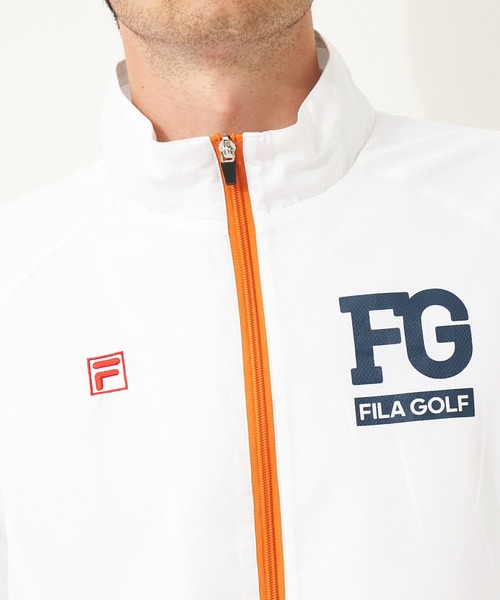 FILA（フィラ）の「【FILA GOLF/フィラゴルフ】ブランドロゴ 袖着脱式 裏メッシュ ブルゾン/撥水加工（ブルゾン・メンズ・ホワイト/ブラック/ネイビー/ブルー・LL/3L/M/L）」の16枚目の写真