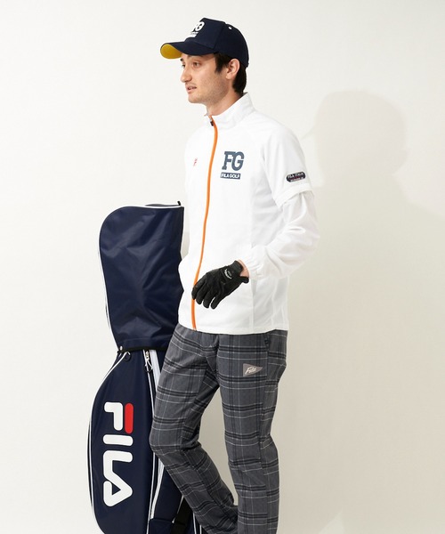 FILA（フィラ）の「【FILA GOLF/フィラゴルフ】ブランドロゴ 袖着脱式 裏メッシュ ブルゾン/撥水加工（ブルゾン・メンズ・ホワイト/ブラック/ネイビー/ブルー・LL/3L/M/L）」の10枚目の写真