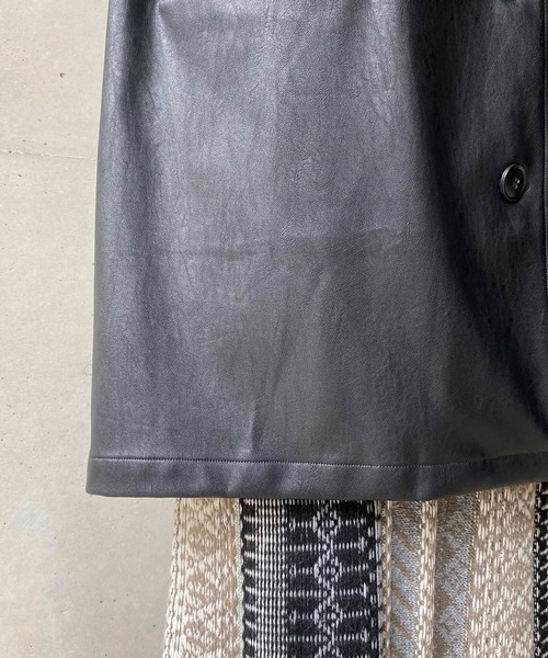 CAPRICIEUX LE'MAGE（カプリシューレマージュ）の「フェイクレザーカバーオール（カバーオール・レディース・ブラック/ライトベージュ・FREE）」の22枚目の写真