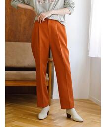 koe | センタープレスカラーテーパードパンツ＊(スラックス)