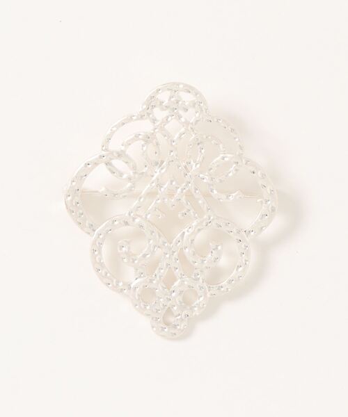 Three Four Time（ｽﾘｰﾌｫｰﾀｲﾑ）の「マットモノグラムブローチ【入卒/フォーマル/デイリー】（ブローチ/コサージュ・レディース・ゴールド/シルバー・FREE）」の6枚目の写真