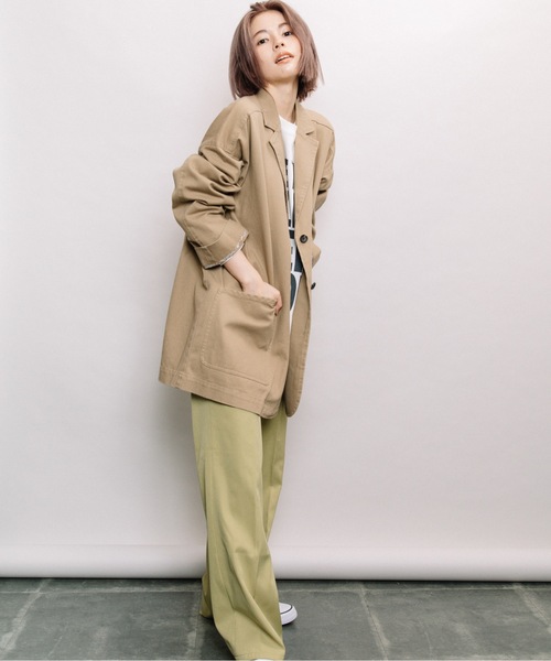 refinedworks（リファインドワークス）の「テーラードジャケット（テーラードジャケット・レディース・ブラック/ベージュ/カーキ・FREE）」の22枚目の写真