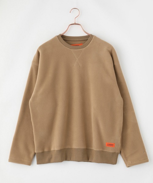 UNIVERSAL OVERALL（ユニバーサルオーバーオール）の「【UNIVERSAL OVERALL】POLARTEC FLEECE CREW / フリースプルオーバー（スウェット・メンズ・ベージュ/ブラック/オリーブ・SMALL/LARGE/MEDIUM）」の12枚目の写真