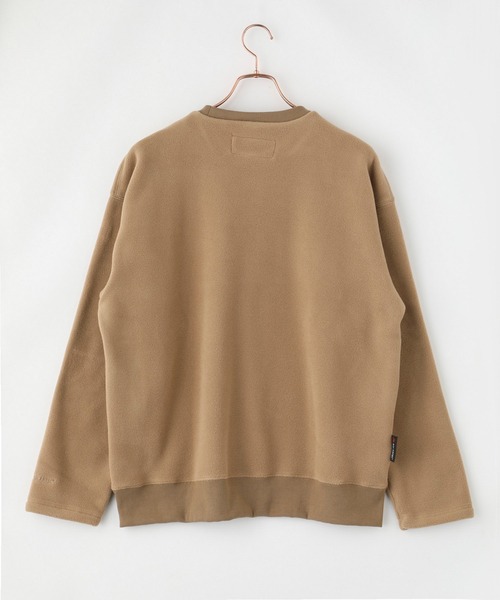 UNIVERSAL OVERALL（ユニバーサルオーバーオール）の「【UNIVERSAL OVERALL】POLARTEC FLEECE CREW / フリースプルオーバー（スウェット・メンズ・ベージュ/ブラック/オリーブ・SMALL/LARGE/MEDIUM）」の13枚目の写真