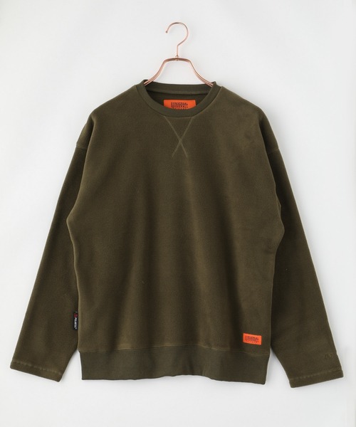 UNIVERSAL OVERALL（ユニバーサルオーバーオール）の「【UNIVERSAL OVERALL】POLARTEC FLEECE CREW / フリースプルオーバー（スウェット・メンズ・ベージュ/ブラック/オリーブ・SMALL/LARGE/MEDIUM）」の6枚目の写真