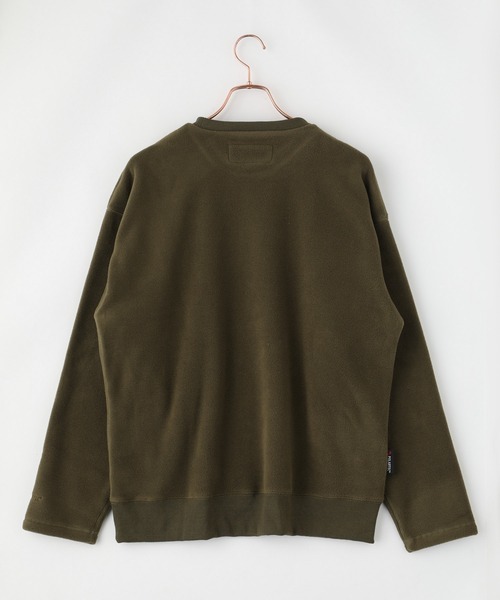UNIVERSAL OVERALL（ユニバーサルオーバーオール）の「【UNIVERSAL OVERALL】POLARTEC FLEECE CREW / フリースプルオーバー（スウェット・メンズ・ベージュ/ブラック/オリーブ・SMALL/LARGE/MEDIUM）」の7枚目の写真