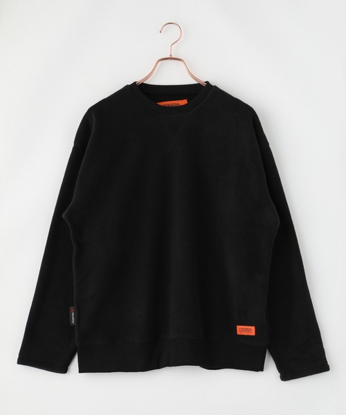 UNIVERSAL OVERALL（ユニバーサルオーバーオール）の「【UNIVERSAL OVERALL】POLARTEC FLEECE CREW / フリースプルオーバー（スウェット・メンズ・ベージュ/ブラック/オリーブ・SMALL/LARGE/MEDIUM）」の10枚目の写真