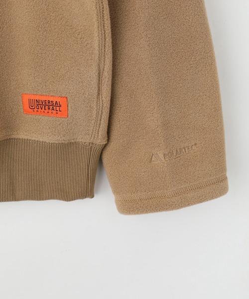 UNIVERSAL OVERALL（ユニバーサルオーバーオール）の「【UNIVERSAL OVERALL】POLARTEC FLEECE CREW / フリースプルオーバー（スウェット・メンズ・ベージュ/ブラック/オリーブ・SMALL/LARGE/MEDIUM）」の9枚目の写真