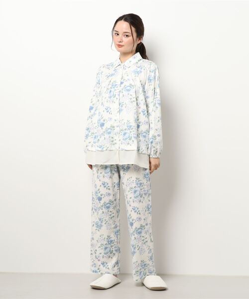 キッドブルー -２１アンティークローズＮ -長袖パジャマ -KNRK529 -kidblue