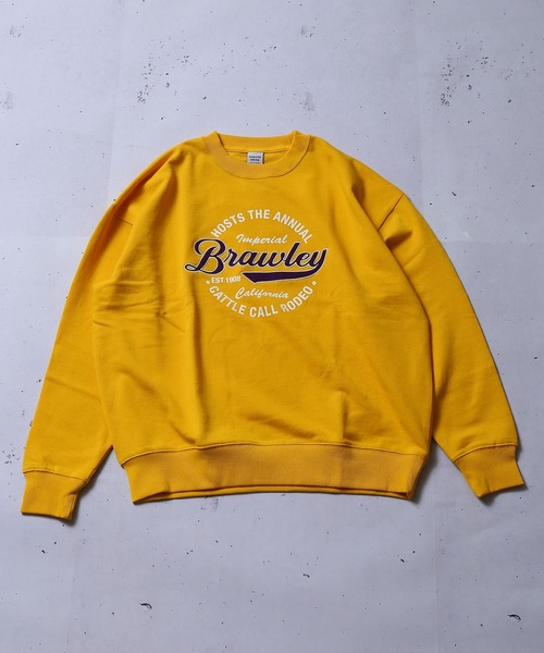 SPINNS(スピンズ)の「【ゆったりシルエット】BRAWLEY刺繍ロゴスウェット(スウェット・メンズ・アッシュグレー/ダークグリーン/ロイヤルブルー/イエロー/サックスブルー・ONESIZE)」の14枚目の写真
