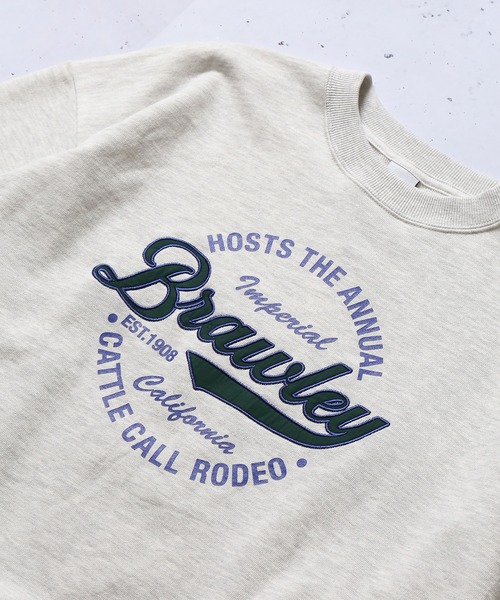 SPINNS(スピンズ)の「【ゆったりシルエット】BRAWLEY刺繍ロゴスウェット(スウェット・メンズ・アッシュグレー/ダークグリーン/ロイヤルブルー/イエロー/サックスブルー・ONESIZE)」の17枚目の写真