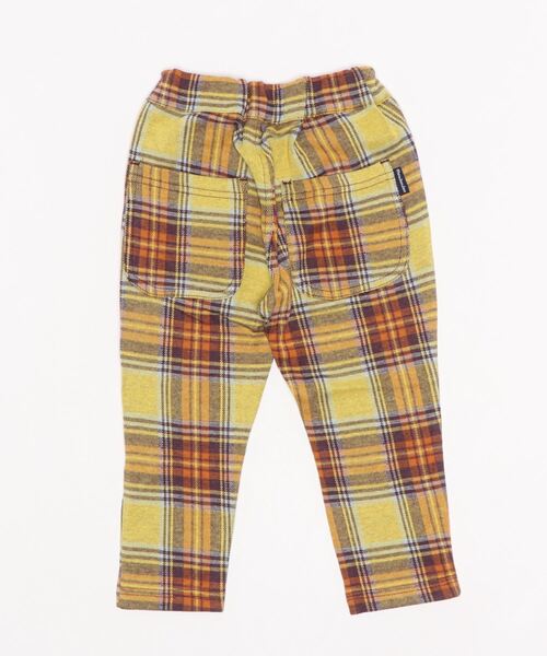 Moujonjon（ムージョンジョン）の「ニットジャガードチェックパンツ（その他パンツ・キッズ・レッド/イエロー・120/95/100/110/130/90）」の3枚目の写真