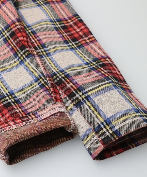 Moujonjon（ムージョンジョン）の「ニットジャガードチェックパンツ（その他パンツ・キッズ・レッド/イエロー・120/95/100/110/130/90）」の7枚目の写真