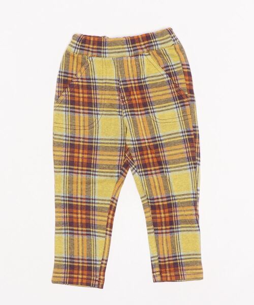 Moujonjon（ムージョンジョン）の「ニットジャガードチェックパンツ（その他パンツ・キッズ・レッド/イエロー・120/95/100/110/130/90）」の9枚目の写真