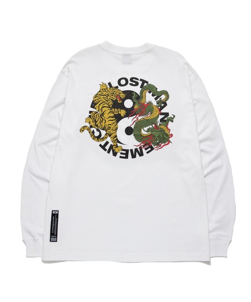 LMCの「【LMC】YINGYANG LONG SLV TEE / エルエムシー 陰陽 グラフィック ロングスリーブ Tシャツ（Tシャツ/カットソー・メンズ・ベージュ/ホワイト・LARGE/MEDIUM/SMALL/X-LARGE）」の2枚目の写真