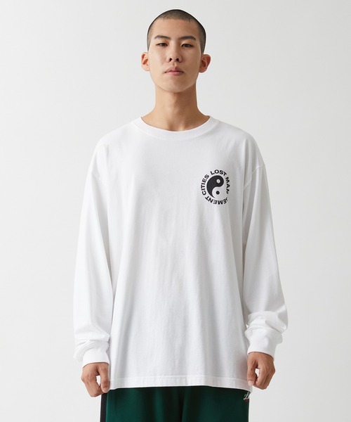 LMCの「【LMC】YINGYANG LONG SLV TEE / エルエムシー 陰陽 グラフィック ロングスリーブ Tシャツ（Tシャツ/カットソー・メンズ・ベージュ/ホワイト・LARGE/MEDIUM/SMALL/X-LARGE）」の6枚目の写真