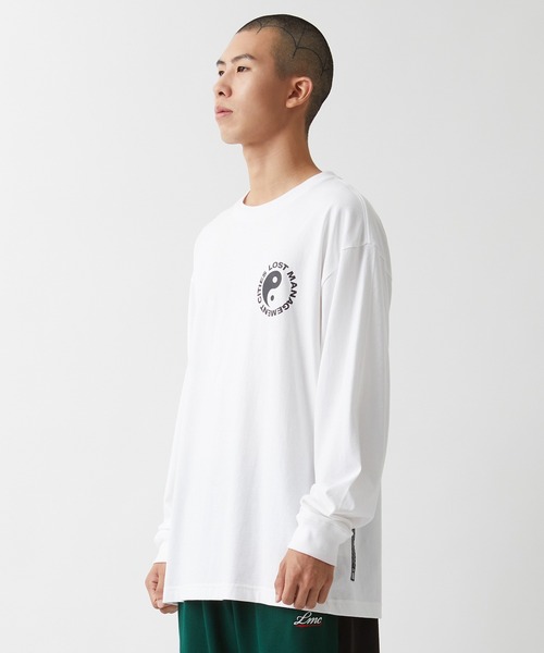 LMCの「【LMC】YINGYANG LONG SLV TEE / エルエムシー 陰陽 グラフィック ロングスリーブ Tシャツ（Tシャツ/カットソー・メンズ・ベージュ/ホワイト・LARGE/MEDIUM/SMALL/X-LARGE）」の7枚目の写真