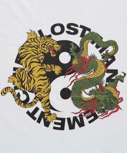 LMCの「【LMC】YINGYANG LONG SLV TEE / エルエムシー 陰陽 グラフィック ロングスリーブ Tシャツ（Tシャツ/カットソー・メンズ・ベージュ/ホワイト・LARGE/MEDIUM/SMALL/X-LARGE）」の5枚目の写真