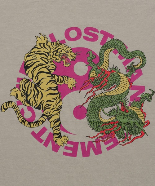 LMCの「【LMC】YINGYANG LONG SLV TEE / エルエムシー 陰陽 グラフィック ロングスリーブ Tシャツ（Tシャツ/カットソー・メンズ・ベージュ/ホワイト・LARGE/MEDIUM/SMALL/X-LARGE）」の12枚目の写真