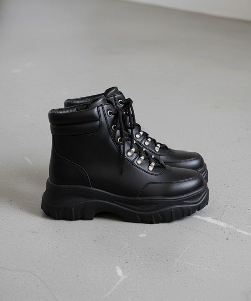 exclamation（エクスクラメーション）の「exclamation ハイカットダッドスニーカー（スニーカー・メンズ・ブラック・40/42/44）」の2枚目の写真