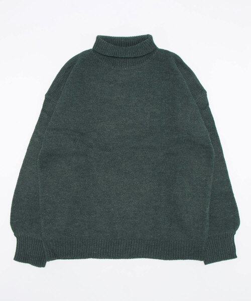 VIBGYOR(ヴィブジョー)の「【豊富なカラー展開】5GGハイネックニット(BL)(ニット/セーター・レディース・チャコールグレー/ブラウン/ベージュ/グリーン系その他/ネイビー/ブラック/ブルーグレー/グレイッシュベージュ/グリーン・MEDIUM/LARGE/X-LARGE)」の7枚目の写真