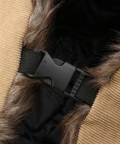 179/WG（イチナナキュウダブルジー）の「ファーフライトキャップ（キャップ・レディース・ブラック/ベージュ・FREE）」の12枚目の写真