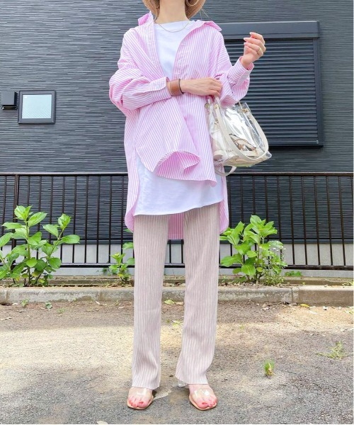 feepur（フェピュール）の「【セルフカット】プリーツクロスイージーパンツ（その他パンツ・レディース・ブラック/ベージュ/レッド/グリーン系その他/ブルーグリーン/グレイッシュブルー/パープル/ブラウン/グレー系その他/グリーン・MEDIUM）」の15枚目の写真