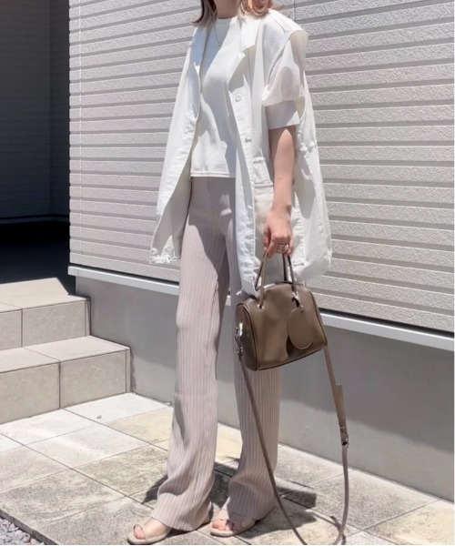 feepur（フェピュール）の「【セルフカット】プリーツクロスイージーパンツ（その他パンツ・レディース・ブラック/ベージュ/レッド/グリーン系その他/ブルーグリーン/グレイッシュブルー/パープル/ブラウン/グレー系その他/グリーン・MEDIUM）」の18枚目の写真