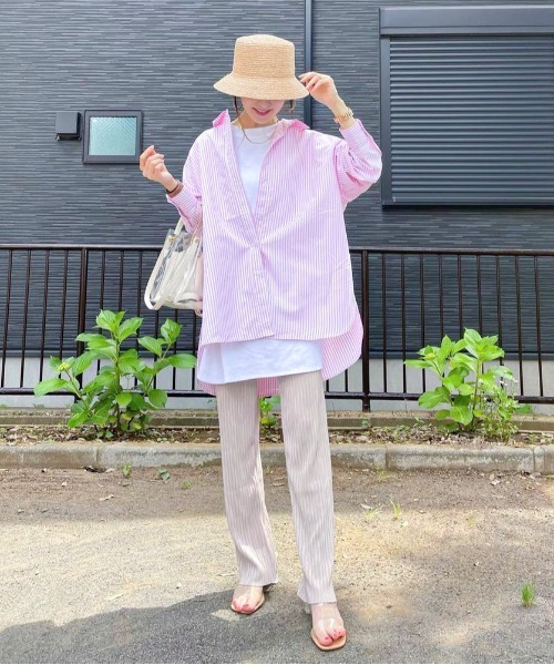 feepur（フェピュール）の「【セルフカット】プリーツクロスイージーパンツ（その他パンツ・レディース・ブラック/ベージュ/レッド/グリーン系その他/ブルーグリーン/グレイッシュブルー/パープル/ブラウン/グレー系その他/グリーン・MEDIUM）」の16枚目の写真