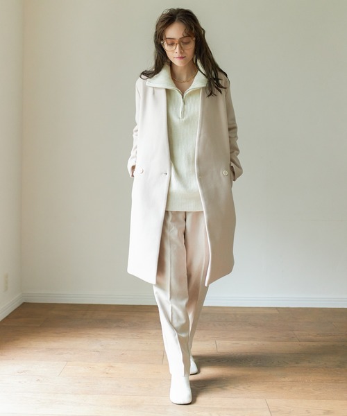 Birthday room（バースデイルーム）の「ウールライクシンプルノーカラーコート（ノーカラーコート・レディース・ブラック/グレー/グリーン/ナチュラル・FREE）」の16枚目の写真