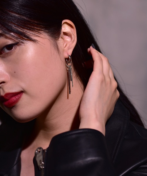 LHME(エルエイチエムイー)の「【LHME】リンクドロップピアス/サージカルステンレス 2EA003(ピアス(片耳用)・メンズ・シルバー/シルバー系その他・FREE)」の16枚目の写真