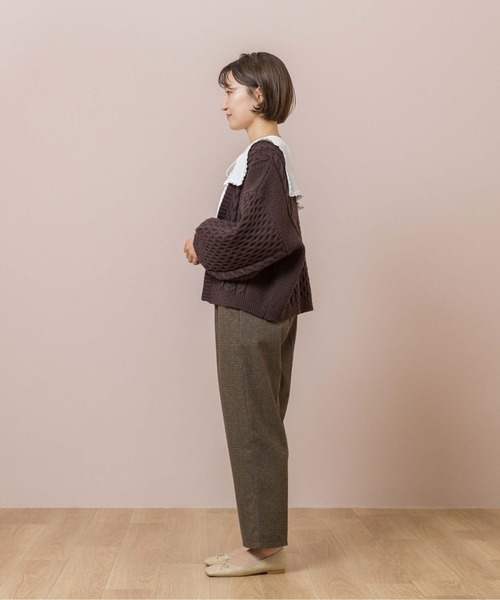 flower（フラワー）の「スクエアカラーブラウス（シャツ/ブラウス・レディース・ホワイト/ブラウン・FREE）」の22枚目の写真