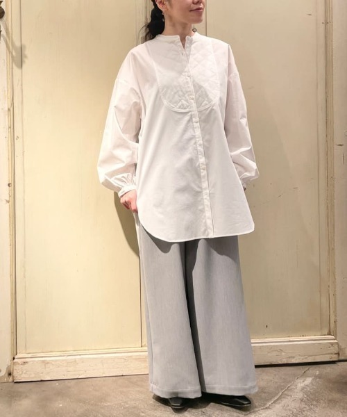 BEARDSLEY（ビアズリー）の「裏は起毛にしていてあたたかいバギー裏毛パンツ（その他パンツ・レディース・ブラック/アイボリー/グレー・1/2/0）」の3枚目の写真