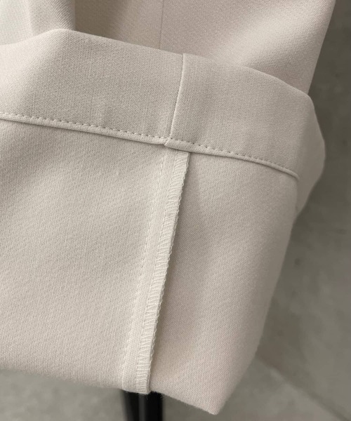 BEARDSLEY（ビアズリー）の「裏は起毛にしていてあたたかいバギー裏毛パンツ（その他パンツ・レディース・ブラック/アイボリー/グレー・1/2/0）」の9枚目の写真