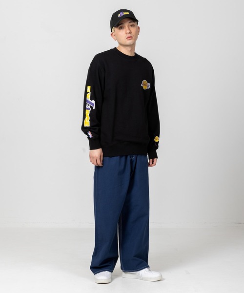 XLARGE（エクストララージ）の「LAKERS STANDARD LOGO CREWNECK SWEAT（スウェット・メンズ・ブラック/パープル・S/M/L/XL）」の20枚目の写真