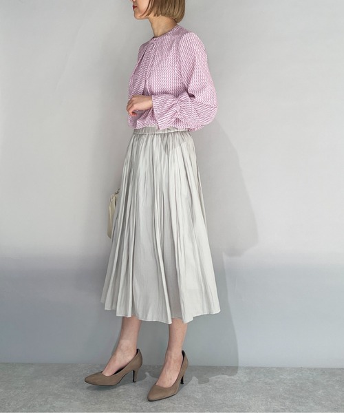 PICCIN(ピッチン)の「レトロプリントボウタイブラウス(シャツ/ブラウス・レディース・ベージュ/サックスブルー/ピンク・M)」の20枚目の写真