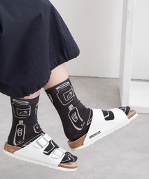 POU DOU DOU | 総柄インクジェットプリント靴下(ソックス/靴下)