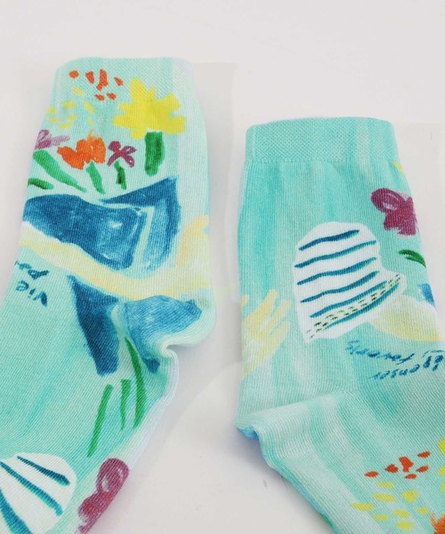 POU DOU DOU（プードゥドゥ）の「総柄インクジェットプリント靴下（ソックス/靴下・レディース・ホワイト/ブラック/オフホワイト/その他10/その他11/スミクロ・8）」の22枚目の写真