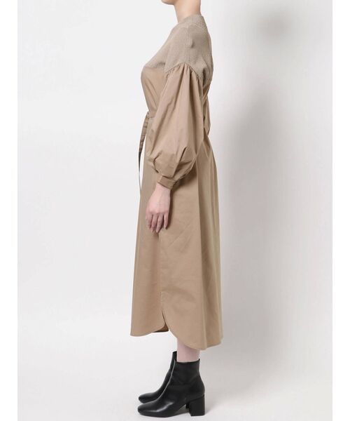 ELENDEEK（エレンディーク）の「ケーブルネックミックスワンピース（ワンピース・レディース・ブラック/ベージュ・01/02）」の15枚目の写真