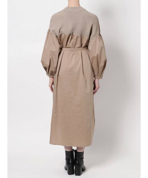 ELENDEEK（エレンディーク）の「ケーブルネックミックスワンピース（ワンピース・レディース・ブラック/ベージュ・01/02）」の16枚目の写真