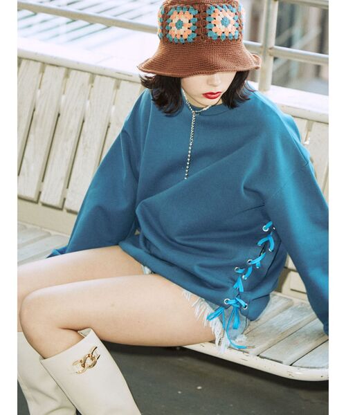 jouetie(ジュエティ)の「クロシェニットハット(ハット・レディース・ブラック/ブラウン/オフホワイト・FREE)」の10枚目の写真