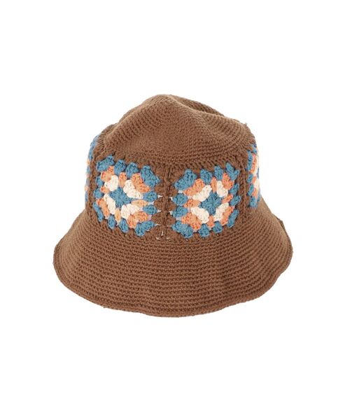 jouetie(ジュエティ)の「クロシェニットハット(ハット・レディース・ブラック/ブラウン/オフホワイト・FREE)」の21枚目の写真