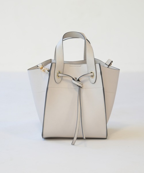 frames RAY CASSIN（フレームスレイカズン）の「WEB限定. 合皮2WAYバッグ（ハンドバッグ・レディース・ホワイト×グレー/グレイッシュベージュ/イエロー×グリーン/ベージュ/ベージュ系/ブラック・FREE）」の8枚目の写真